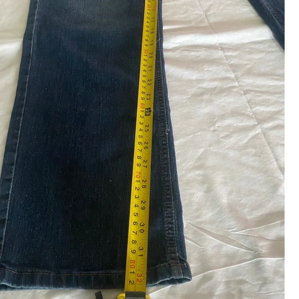 Recycled Blues Mens Slim‎ Fit Dark Wash Denim Jeans 36x32 Blue